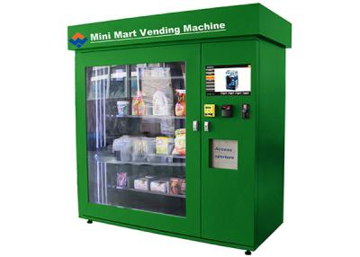 cacifo cosmético das máquinas de venda automática do mini café do chá do mercado com visualização ótica de tela táctil de 22 polegadas