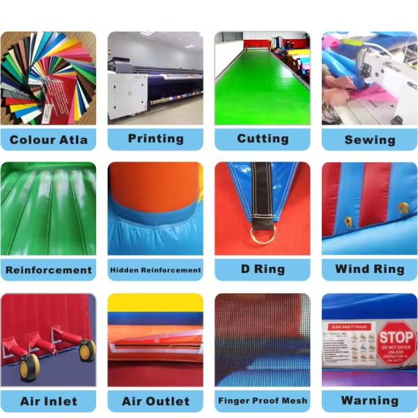 5x4.5x4.5m White Indoor Inflatable Bouncers With Cover Inflatable Jump Houses For Wedding