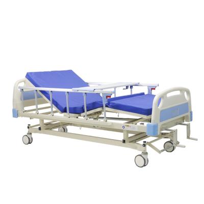 Manual 2 Cranks Cama de hospital médico com mesa de jantar