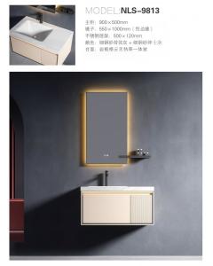 Vintage Style Bathroom Sanitary Wares Made With Solid Wood Aluminum And Glass
