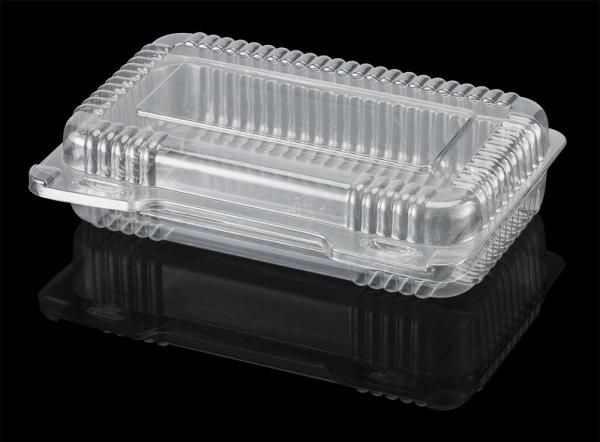 Clear Plastic Produce Containers Lightweight Food Grade 250 X 180 X 75mm