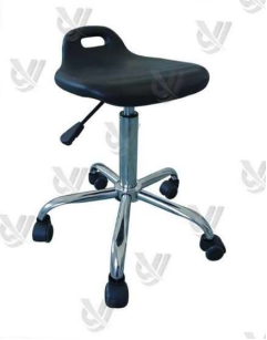 Black Blue PU Foam 300x350mm 40MM Ergonomic Lab Chairs