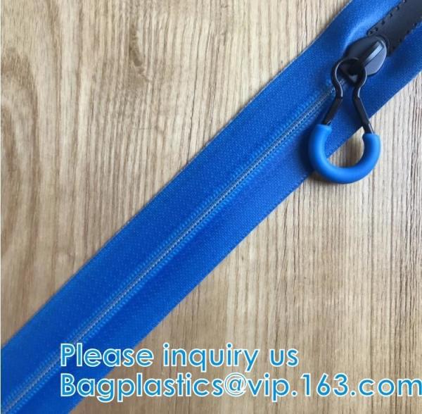 Heavy Duty Zipper, water-resistant TPU Coated Weldable Airtight seal, Bags, Garment, Home Textile, Shoes