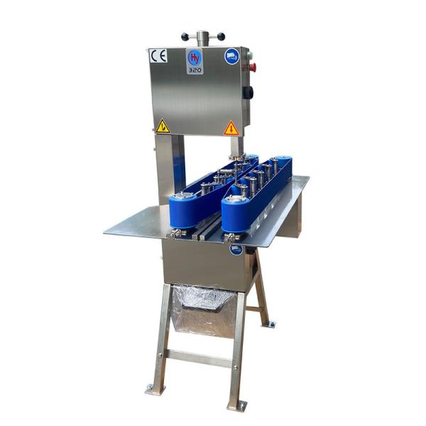 Pork Feet And Chicken Automatic Ribs Cutter Frozen Meat With Bone Half Cutting Machine