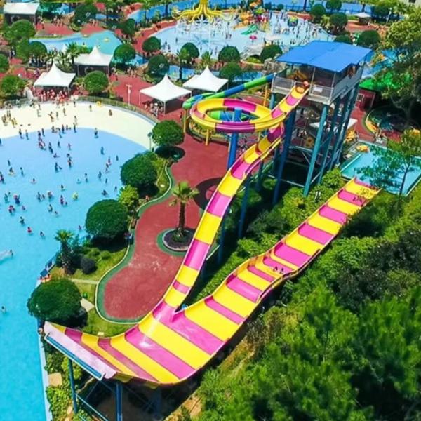 Large Water Park Equipment Fiberglass Adult Water Slide for Theme Park Water Amusement Park
