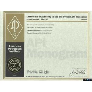 Jiangyin Fangyuan Ringlike Forging And Flange Co., Ltd. Certifications