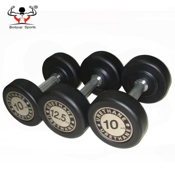 OEM Logo Fixed Rubber Dumbbells 5LB - 100LB Weight For Resistance Training