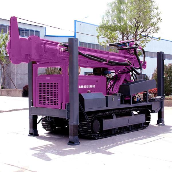 Equipamentos de Perfuração em Águas Profundas 800m Motor Diesel 194KW Máquina Hidráulica de Perfuração de Poço de Água