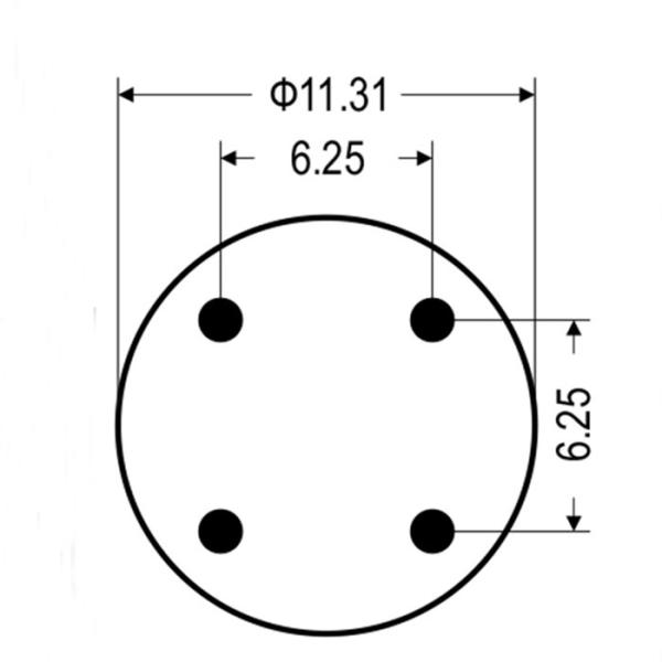 Contitech FD 530-35 544 Industrial Air Springs Firestone W01-358-7782 For Watson Chalin AS-0032