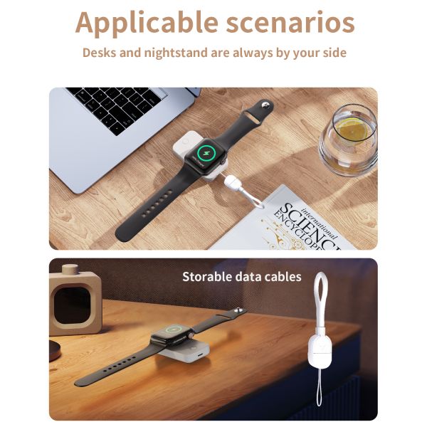 Portable Keychain Cordless Power Bank 1500mAh Mini Capsule Pocket Charger For Phone Watch