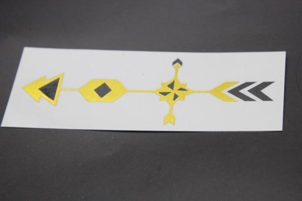 Gold Metallic Temporary tattoo