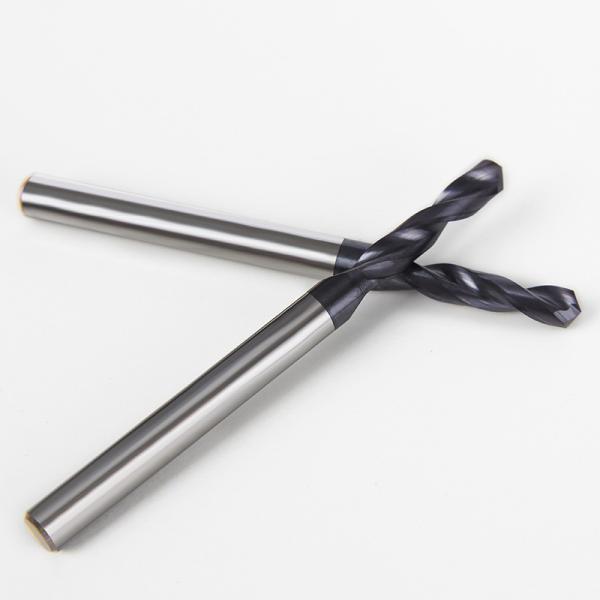 Carbide Round Shank Drill Bits With Titanium Nitride Coating