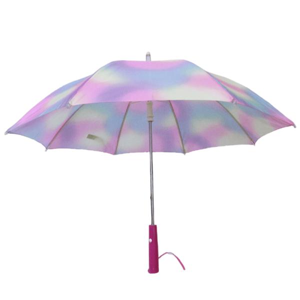 19 дюймов стального стекловолокна ветроустойчивый понги красочный светодиодный защитный фонарик зонтик