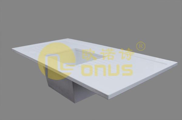 White epoxy undermount sink epoxy resin chemical resistance in hospital