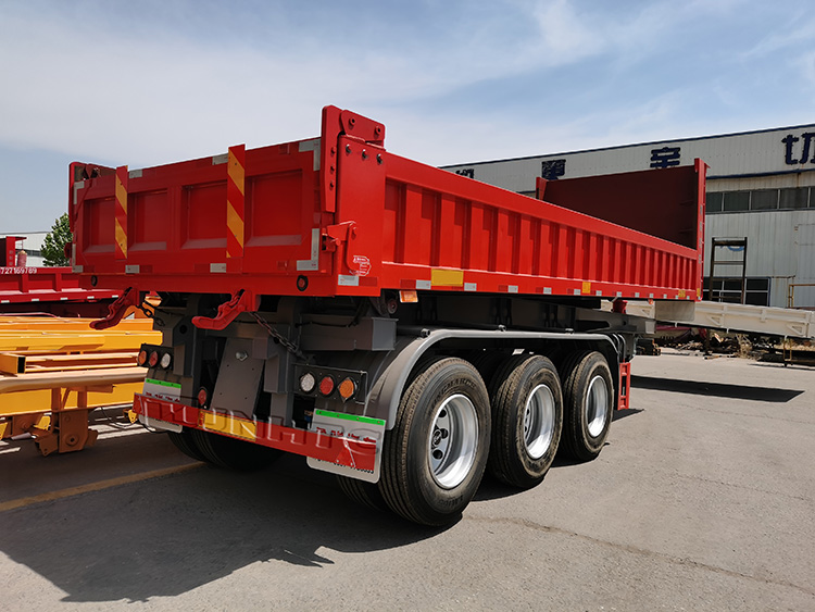 Цапфы 20cbm 12wheels трейлера 3 Tipper трактора Sinotruck Howo