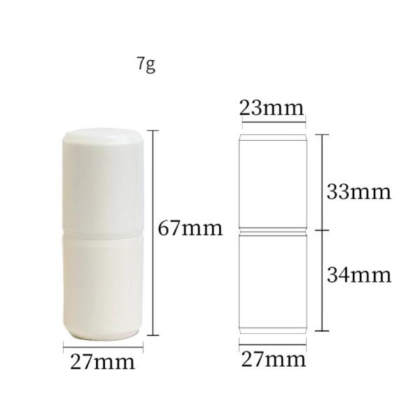 7 g 15 g de barra de contorno Cosmético de fragancia sólida crema vacía tubo (MC-XT-1112)