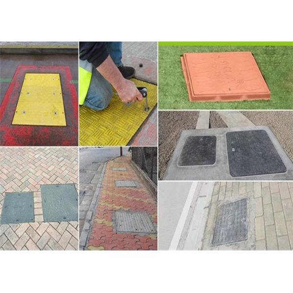 Construction Square Manhole Cover Ductile Iron Bitumen Painting Surface