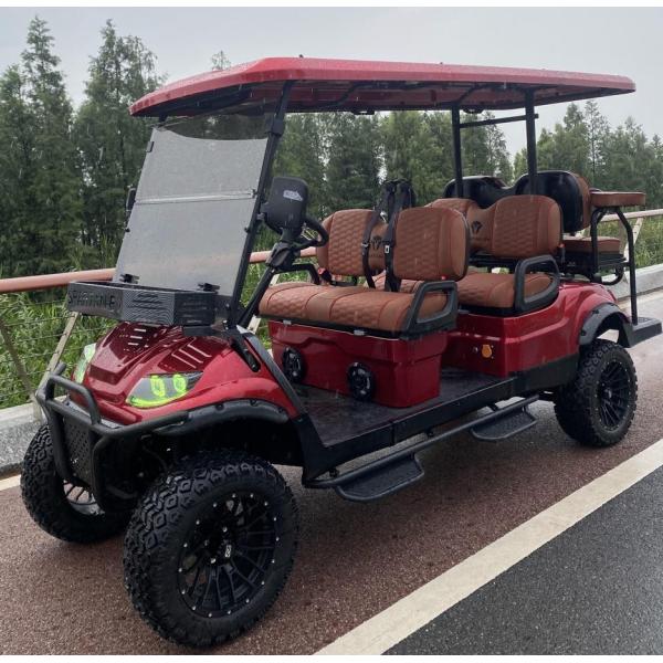 Поднимаемая тележка для гольфа 6 мест Автомобиль для гольфа 6 мест Электрическая тележка для гольфа