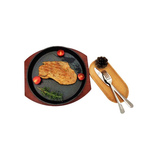 лоток SGS/ISO9001 гриля круга литого железа диска возбуждения литого железа 22X2.5cm