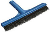 Blue Cleaning Swimming Pool Accessories Stainless Steel Algae Brush With 12cm Handle