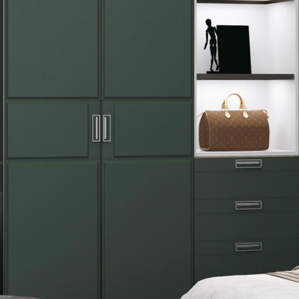 Customization Size and Configuration Laminate Finished Wardrobe Doors Featuring Hinge Door Opening Type Designed for Space Management
