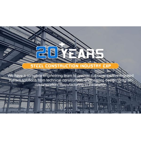 Steel construction large span metal warehouse building