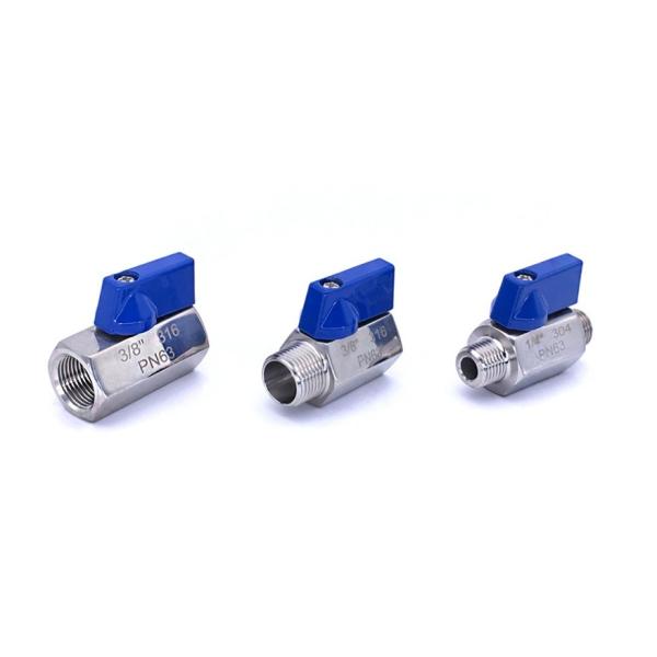 Stainless Steel And Brass Thread End Pn63 Casting Ball Valve