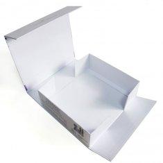 La coutume a imprimé l'impression de boîte ridée par gâteau brillant pliable de carton pour l'empaquetage