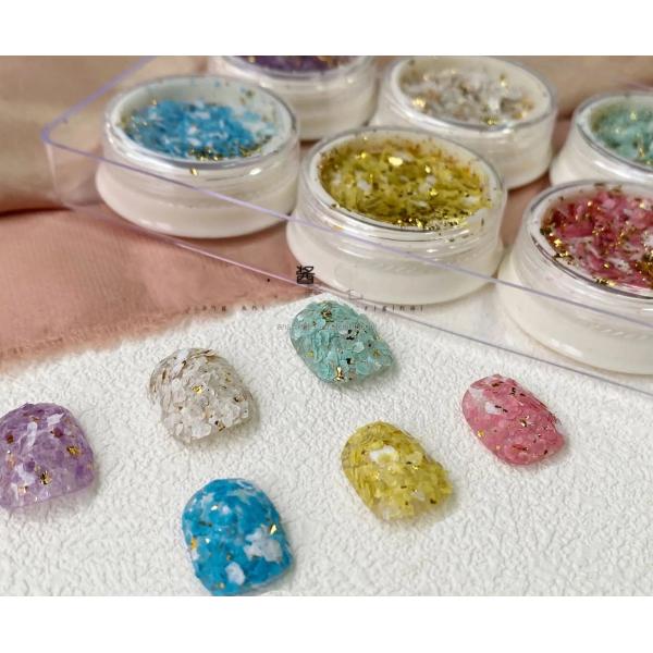 Vinyl-Based Single Color Composite Rock Slices with Color Flakes Manufactured