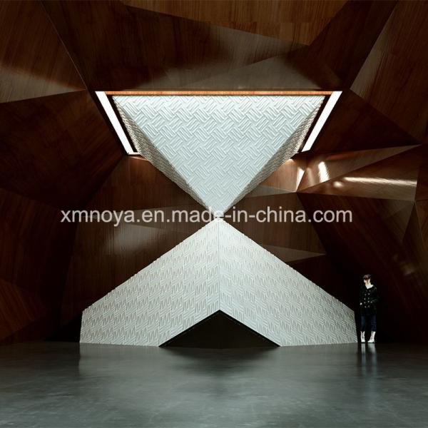 500mmx500mm Fireproof 3D Board for Public Walls Decoration Exterior Contemporary
