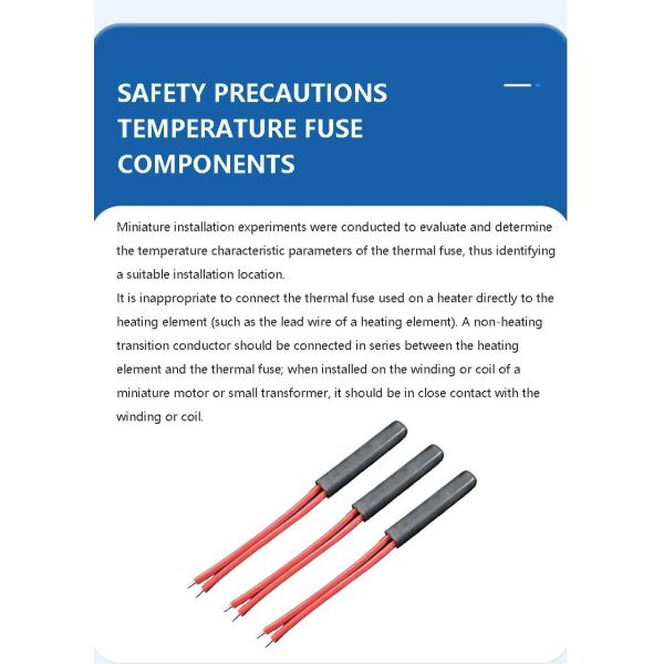77C Non-resettable Thermal Fuse 10A 250V AC for Refrigerators and Freezers Overheating Protection