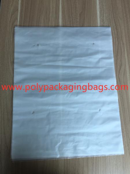 3 Sides Sealed Packaging Poly Bags Environmental Protection White Transparent Degradable Material