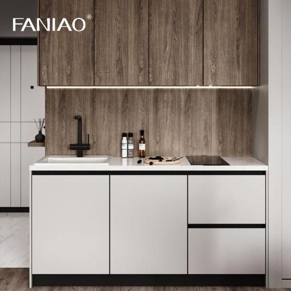 Бесплатный дизайн мини-кухонные шкафы для гостиничного номера