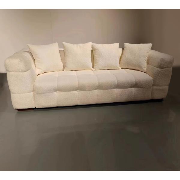 Elegant 4 Seater Home Furniture Sofas Chair Multicolor Stain Resistant