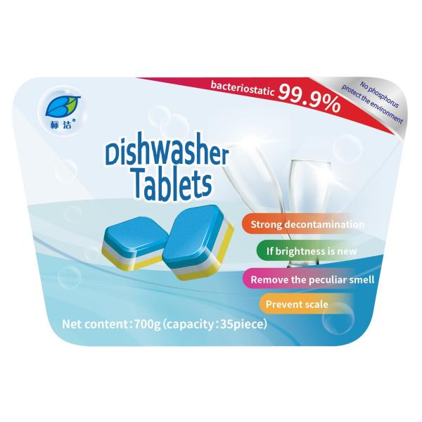 Safe and Dishwashing with 50%-80% Active Ingredient Content Dishwasher Cleaning Tablet