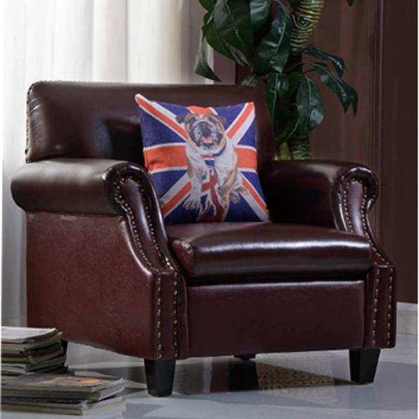 YLX-3112 Coffee PU Cover Relax Lounge Sofa Chair for Home Hotel or Office used