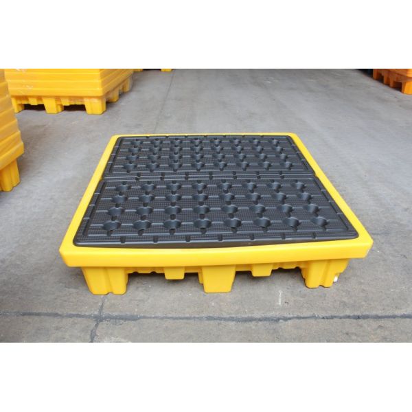 Poly Spill Pallets Drum Containment Pallets For Chemicals Acids Corrosives