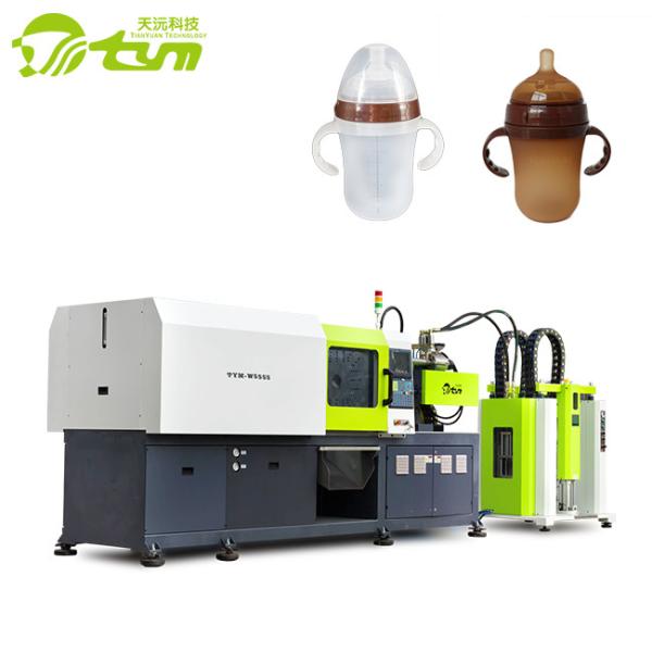 Máquina da modelação por injeção do bico LSR da chupeta do bocal da garrafa de alimentação do bebê do silicone do produto comestível de controle de computador