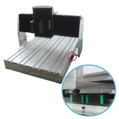 Aluminum Frame 6040 CNC Engraving Machine With Dust Cover 80mm Clamp