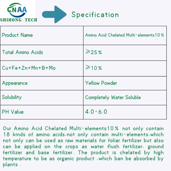 Cu Fe Zn Mn B Mo Amino Acid Chelate Micronutrients Fertilizer For Agriculture