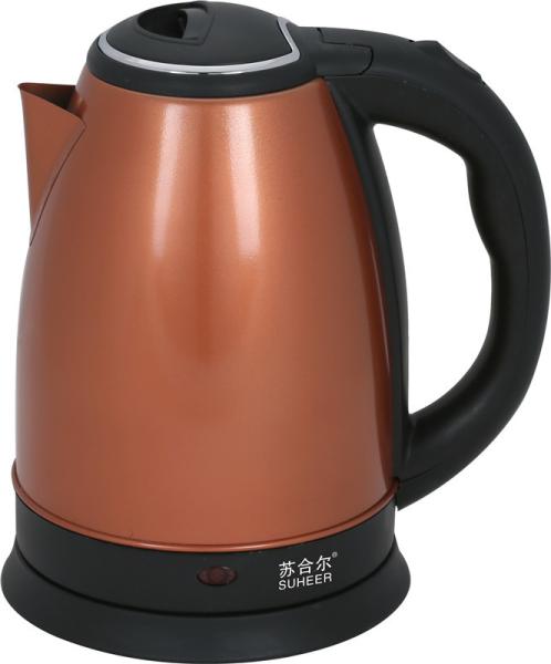 chaleira de chá elétrica de aço inoxidável de ebulição rápida da grande capacidade 2.0L