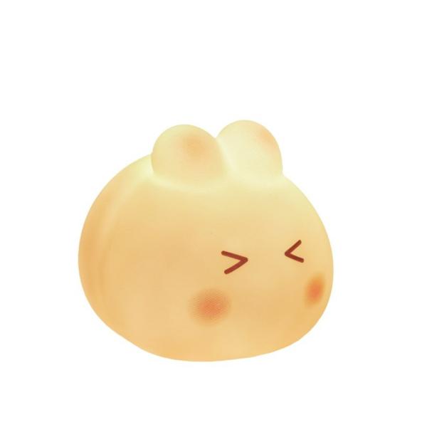 Кролик Ночной Свет Для Детей Лампа Милая Лампа 16 Цветов Нажим Силикон Дети Ночной Свет Для Детей Ночной Свет USB перезаряжаемый