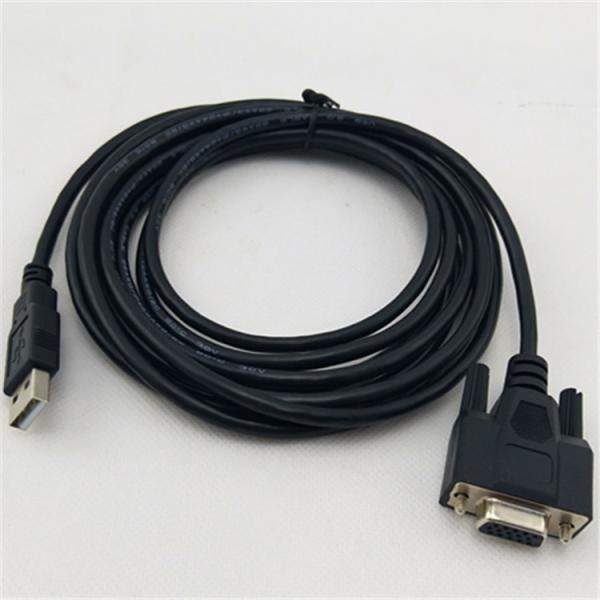 Black VGA Connector Customized to USB D-sub 15 Pin Cable for Smooth Data Transfer