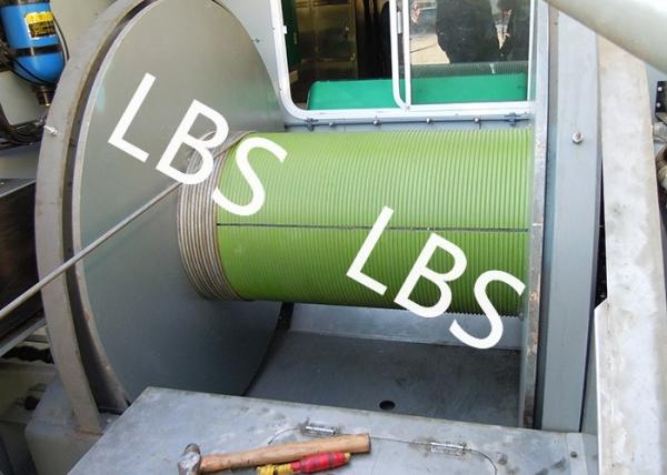 Oil Field Logging Well Winch / Offshore Winch With LBS Groove Sleeves
