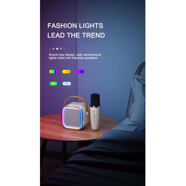 Детские подарки на день рождения Переносная караоке-машина с двумя беспроводными микрофонами и Wi-Fi музыкой