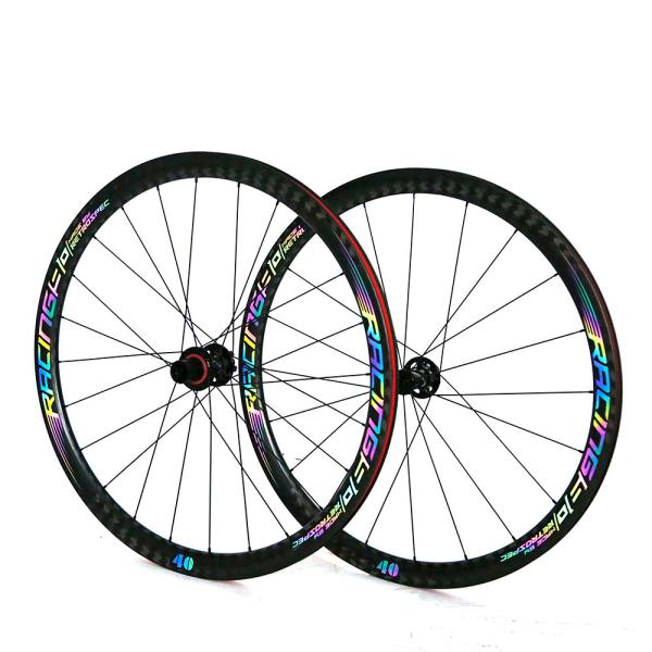 TWITTER 700C Carbon Road Bike Wheelset 40mm Depth With Disc Brake