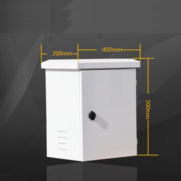 Galvanized Steel Electrical Enclosure Cctv Power Supply Distribution Box White Coating