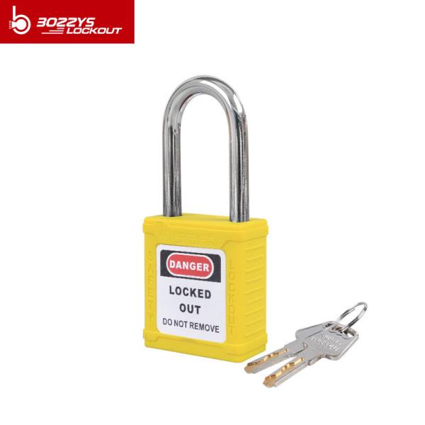 Zinc Alloy Cylinder Thin Shackle Padlock , Keyed Alike Master Safety Padlock