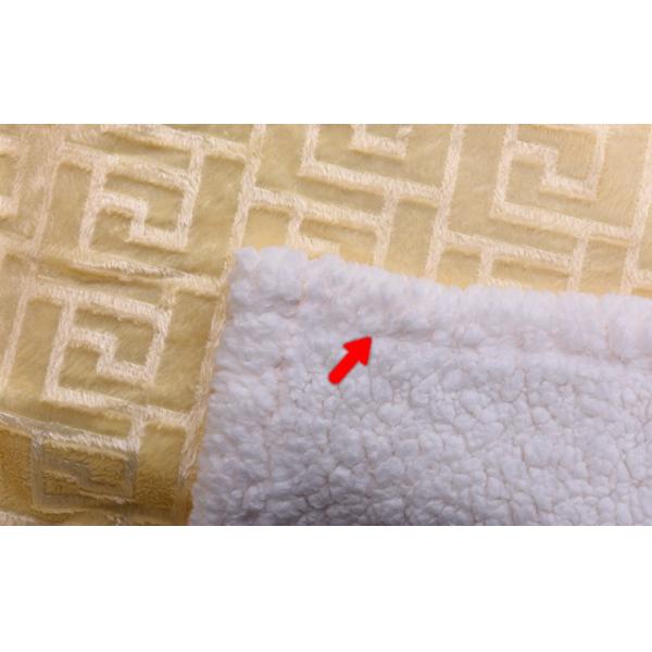 Solid Color Heavy PV Fleece Fake Fur Blankets And Throws Two Layers Anti - Pilling