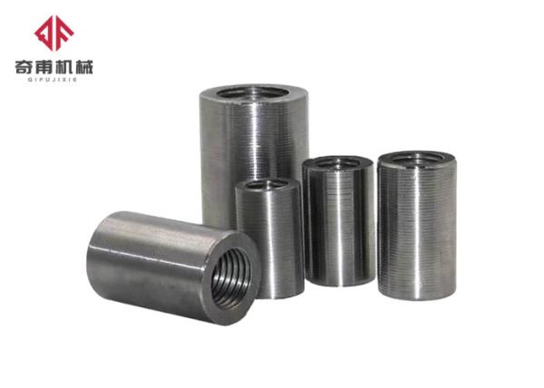 Straight Stainless Steel Rebar Couplers Metal Bushing Sleeve ISO9001